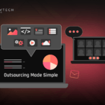 Outsourcing software development made simple illustration