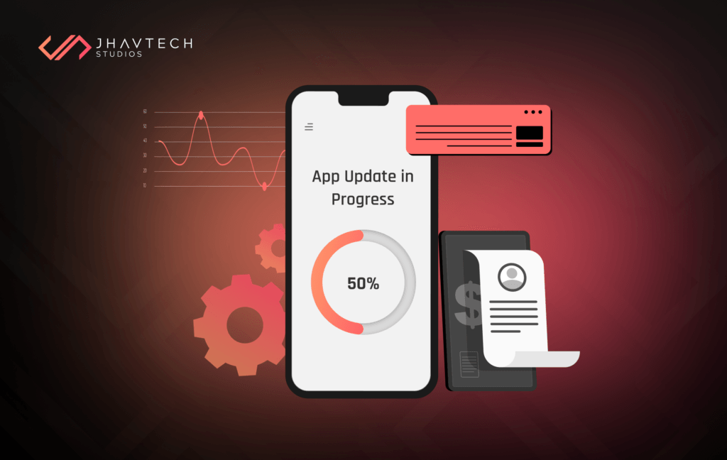 A smartphone displaying a newly developed mobile app.
